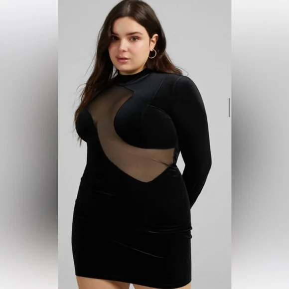 bershka black velvet dress Bershka | Dresses | Bershka Velvet Dress